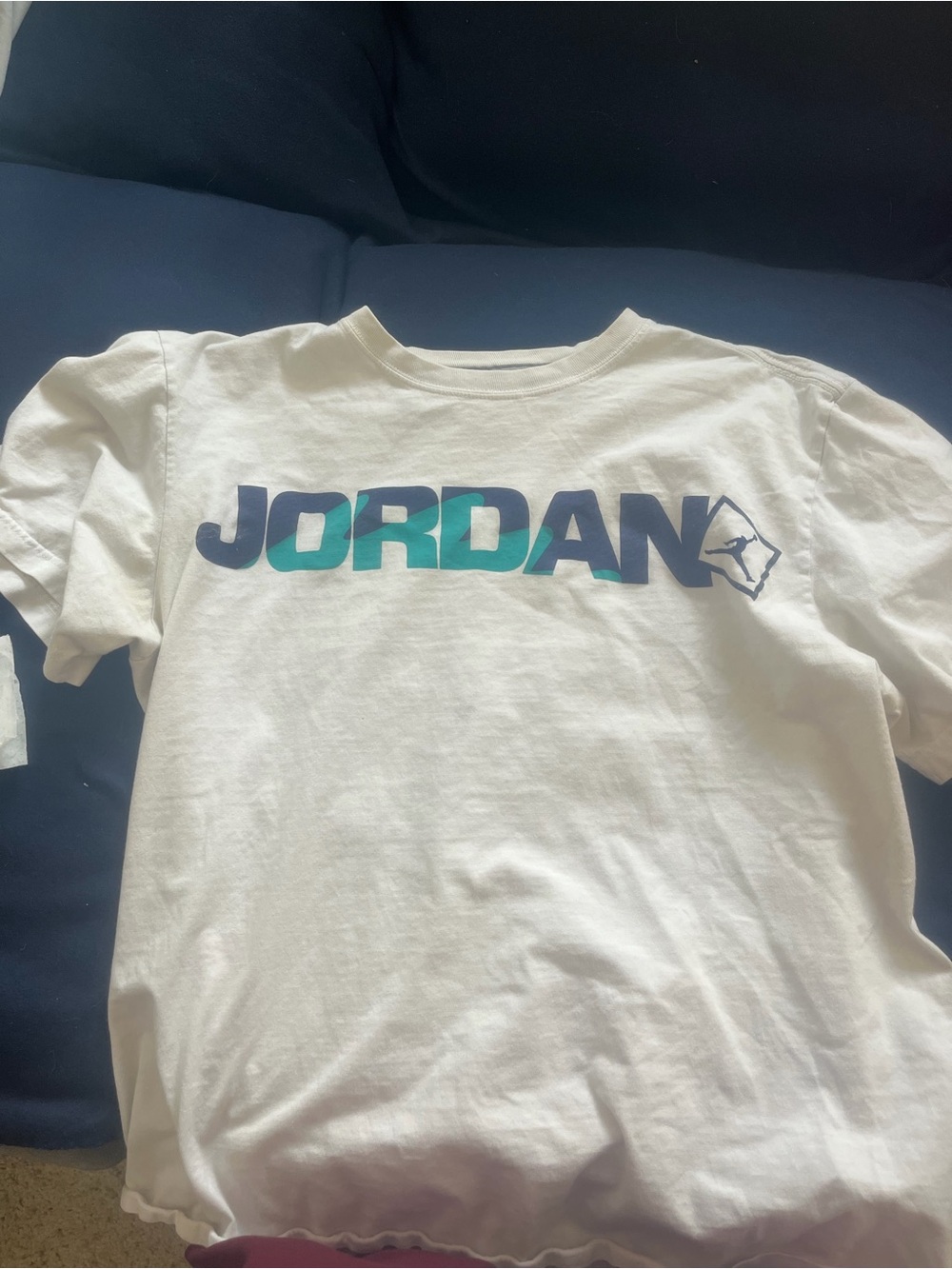 Jordan White Graphic Logo T-Shirt
